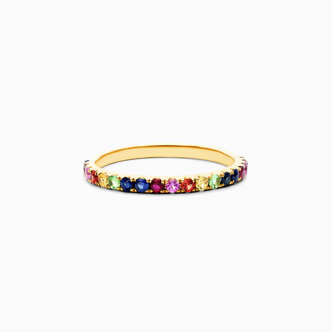 Anel de Safira Coloridas em Ouro 18k Arco - Iris de Luxo | New | Aparadores, rubi, Safira, yellow | AUREA FINE JEWELRY
