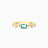 Anel de Noivado Solitario De Diamante E Topázio Ouro 18k | New | anel-de-noivado, Anéis, diamante, Topazio, yellow | AUREA FINE JEWELRY