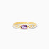 Anel De Ouro 18k c/ Moldura Delicado Diamantes e Ametista | New | Ametista, anel-de-noivado, Anéis, diamante, yellow | AUREA FINE JEWELRY