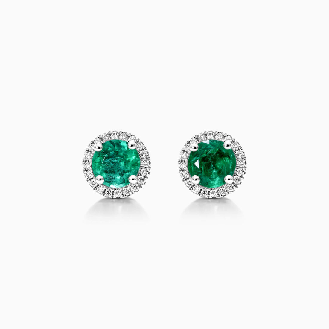 Brinco De Ouro 18k Feminino C/ Diamantes e Esmeralda Luxo Delicado Sweet | New | Brincos, Celestial Diamonds, diamante, Esmeralda, white | AUREA FINE JEWELRY