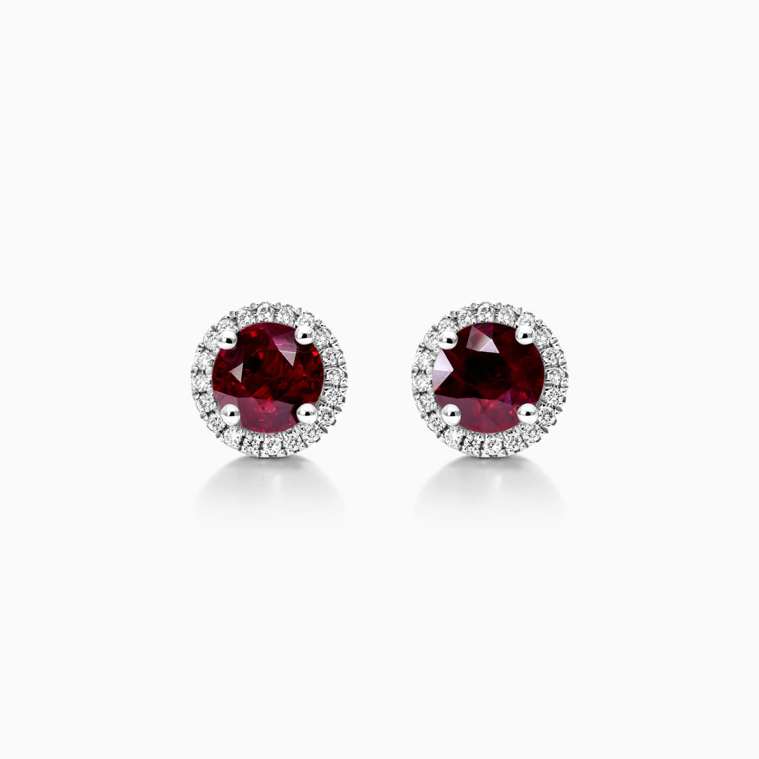 Brinco De Ouro 18k Feminino C/ Diamantes e Rubi Luxo Delicado Sweet | New | Brincos, Celestial Diamonds, diamante, rubi, white | AUREA FINE JEWELRY