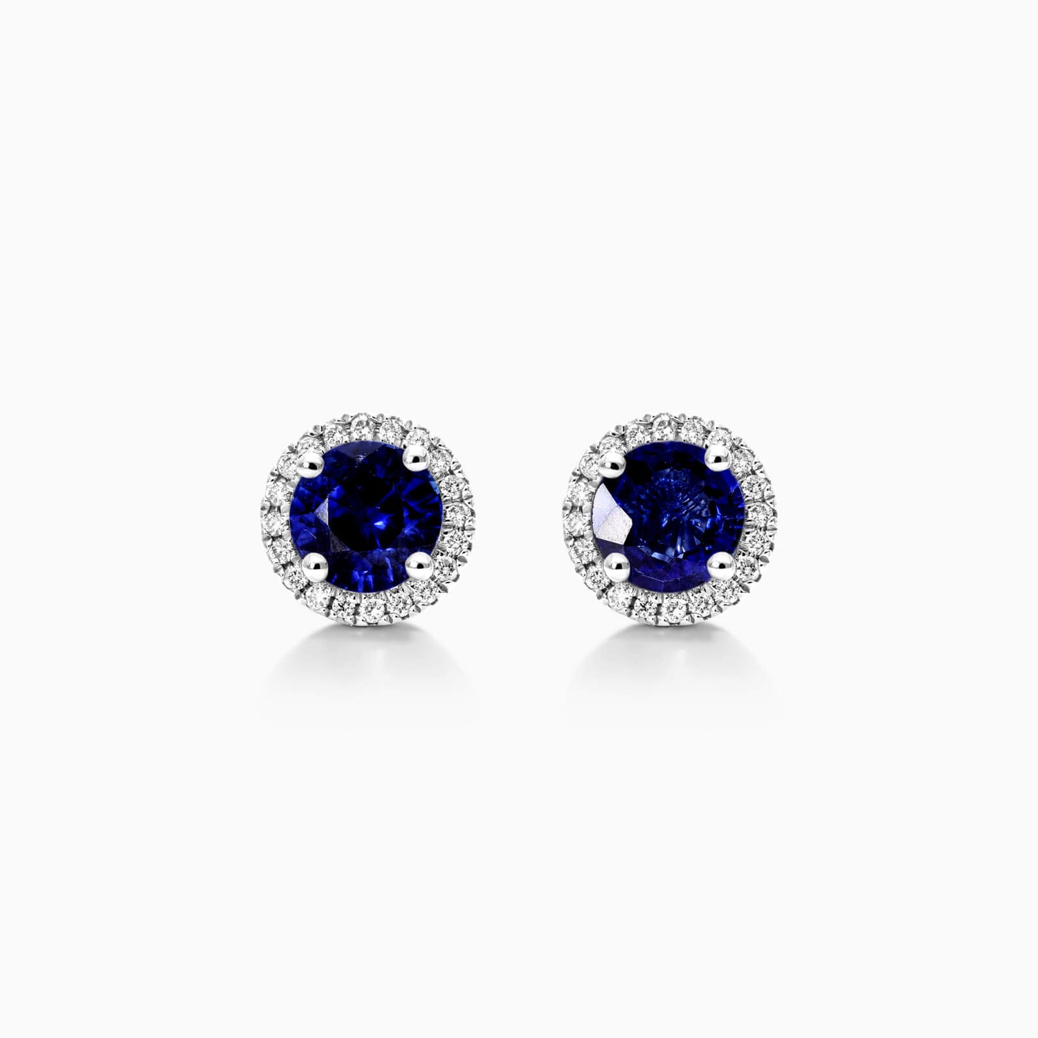 Brinco De Ouro 18k Feminino C/ Diamantes e Safira Azul Luxo Delicado Sweet | New | Brincos, Celestial Diamonds, diamante, Safira, white | AUREA FINE JEWELRY