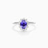 Anel De Tanzanita Em Ouro 18k C/ Diamantes Brilhantes | New | anel-de-noivado, Anéis, diamante, noivado, Safira, white | AUREA FINE JEWELRY
