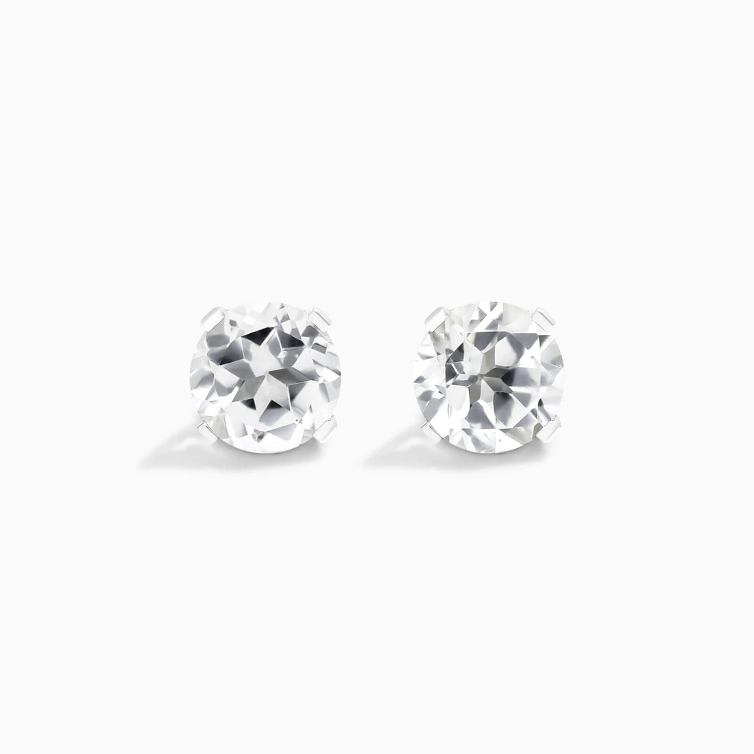Brinco De Ouro 18k Feminino Solitario C/ Topazio Branco Luxo Delicado Argran | New | Brincos, Celestial Diamonds, Topazio, white | AUREA FINE JEWELRY