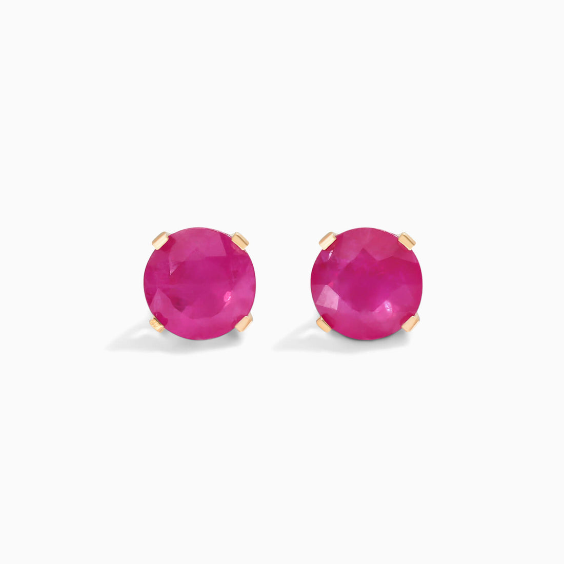Brinco De Ouro 18k Feminino Solitario C/ Rubi Luxo Delicado Argran | New | Brincos, Celestial Diamonds, rubi, yellow | AUREA FINE JEWELRY