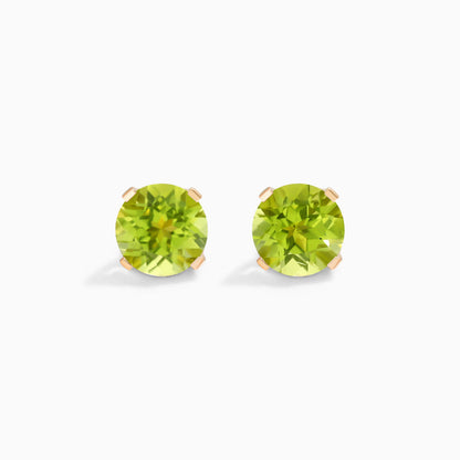 Brinco De Ouro 18k Feminino Solitario C/ Peridoto Luxo Delicado Argran | New | Brincos, Celestial Diamonds, Esmeralda, yellow | AUREA FINE JEWELRY