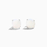 Brinco De Ouro 18k Feminino Solitario C/ Opala Luxo Delicado Argran | New | Brincos, Celestial Diamonds, Opala, white | AUREA FINE JEWELRY