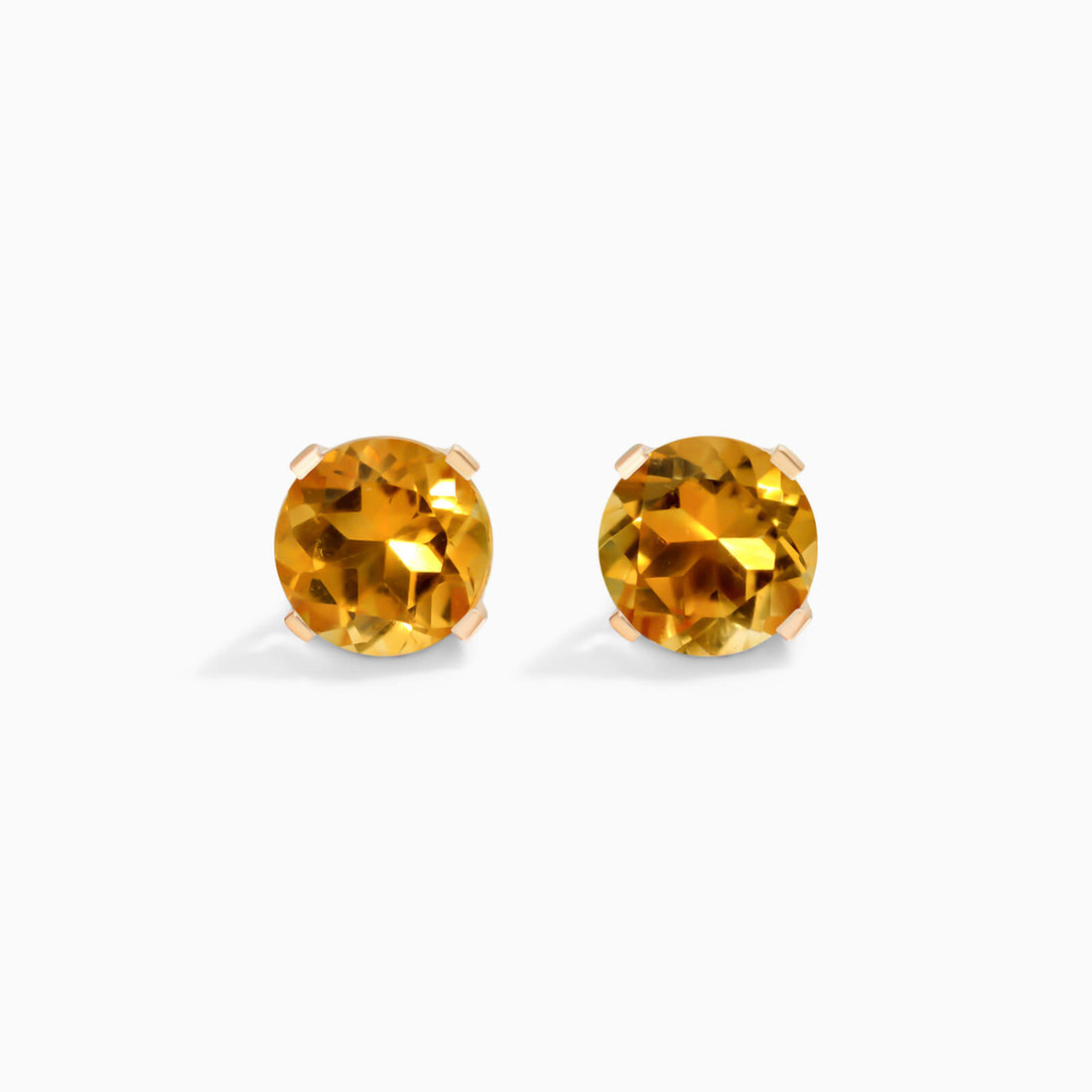 Brinco De Ouro 18k Feminino Solitario C/ Citrino Luxo Delicado Argran | New | Brincos, Celestial Diamonds, citrino, yellow | AUREA FINE JEWELRY