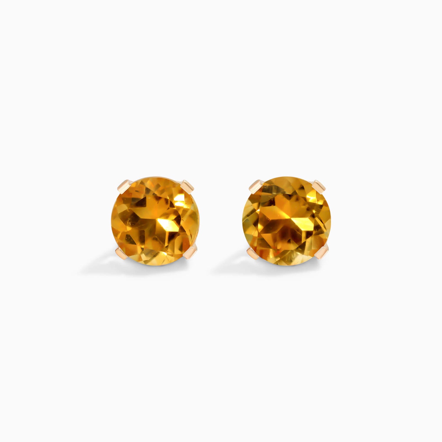 Brinco De Ouro 18k Feminino Solitario C/ Citrino Luxo Delicado Argran | New | Brincos, Celestial Diamonds, citrino, yellow | AUREA FINE JEWELRY