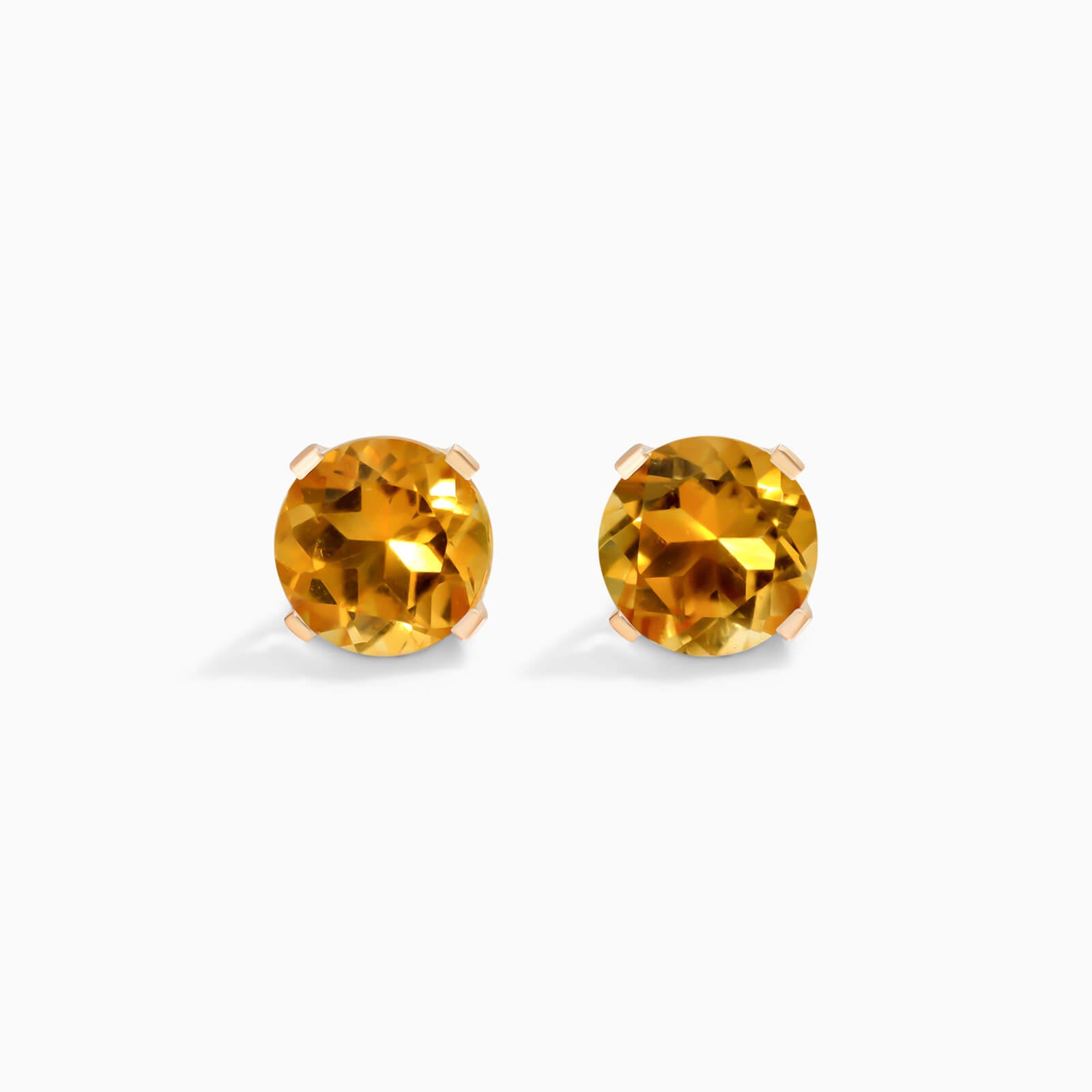 Brinco De Ouro 18k Feminino Solitario C/ Citrino Luxo Delicado Argran | New | Brincos, Celestial Diamonds, citrino, yellow | AUREA FINE JEWELRY