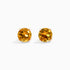 Brinco De Ouro 18k Feminino Solitario C/ Citrino Luxo Delicado Argran | New | Brincos, Celestial Diamonds, citrino, yellow | AUREA FINE JEWELRY
