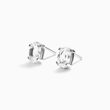 Brinco De Ouro 18k Feminino c/ Topazio Branco de Luxo Soul