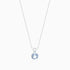 Colar Corrente Feminina em Ouro Branco 18k C/ Agua-Marinha Solitario | New | agua-marinha, Celestial diamonds, Colares, white | AUREA FINE JEWELRY