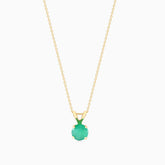 Colar Corrente Feminina em Ouro Amarelo 18k Esmeralda Solitaria | New | Celestial diamonds, Colares, Esmeralda, yellow | AUREA FINE JEWELRY