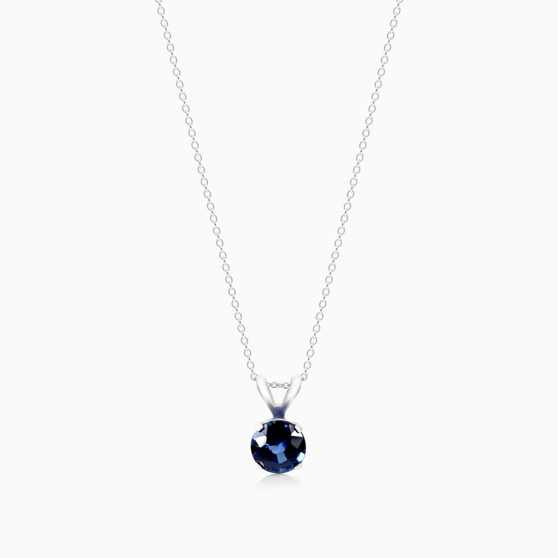 Colar Corrente Feminina em Ouro Branco 18k C/ Safira Azul Solitaria | New | Celestial diamonds, Colares, Safira, white | AUREA FINE JEWELRY