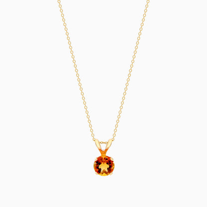 Colar Corrente Feminina em Ouro Amarelo 18k C/ Citrino Solitario | New | Celestial diamonds, citrino, Colares, yellow | AUREA FINE JEWELRY