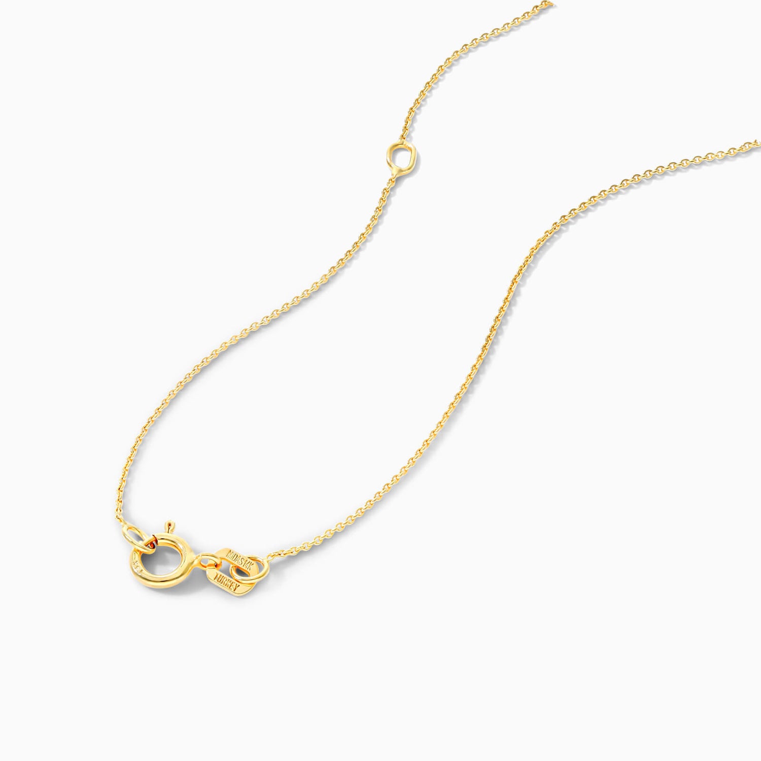 Colar Corrente Feminina em Ouro Amarelo 18k C/ Citrino Solitario