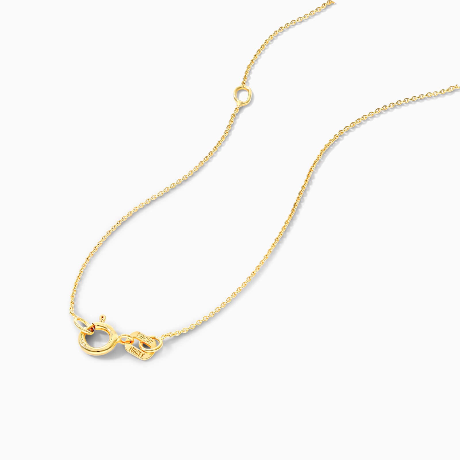 Colar Corrente Feminina em Ouro Amarelo 18k C/ Citrino Solitario