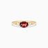 Anel De Ouro 18k iSabel C/ Granada Solitario e Diamantes | New | Anéis, diamante, rubi, yellow | AUREA FINE JEWELRY