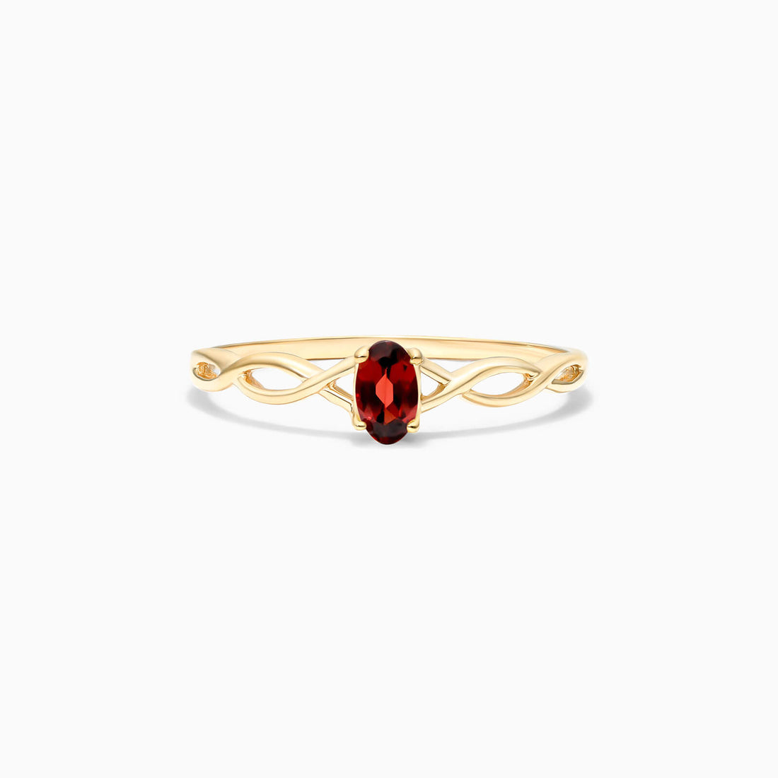 Anel De Ouro 18k Pedra Preciosa Granada Solitario de Luxo | New | anel-de-noivado, Anéis, noivado, rubi, yellow | AUREA FINE JEWELRY