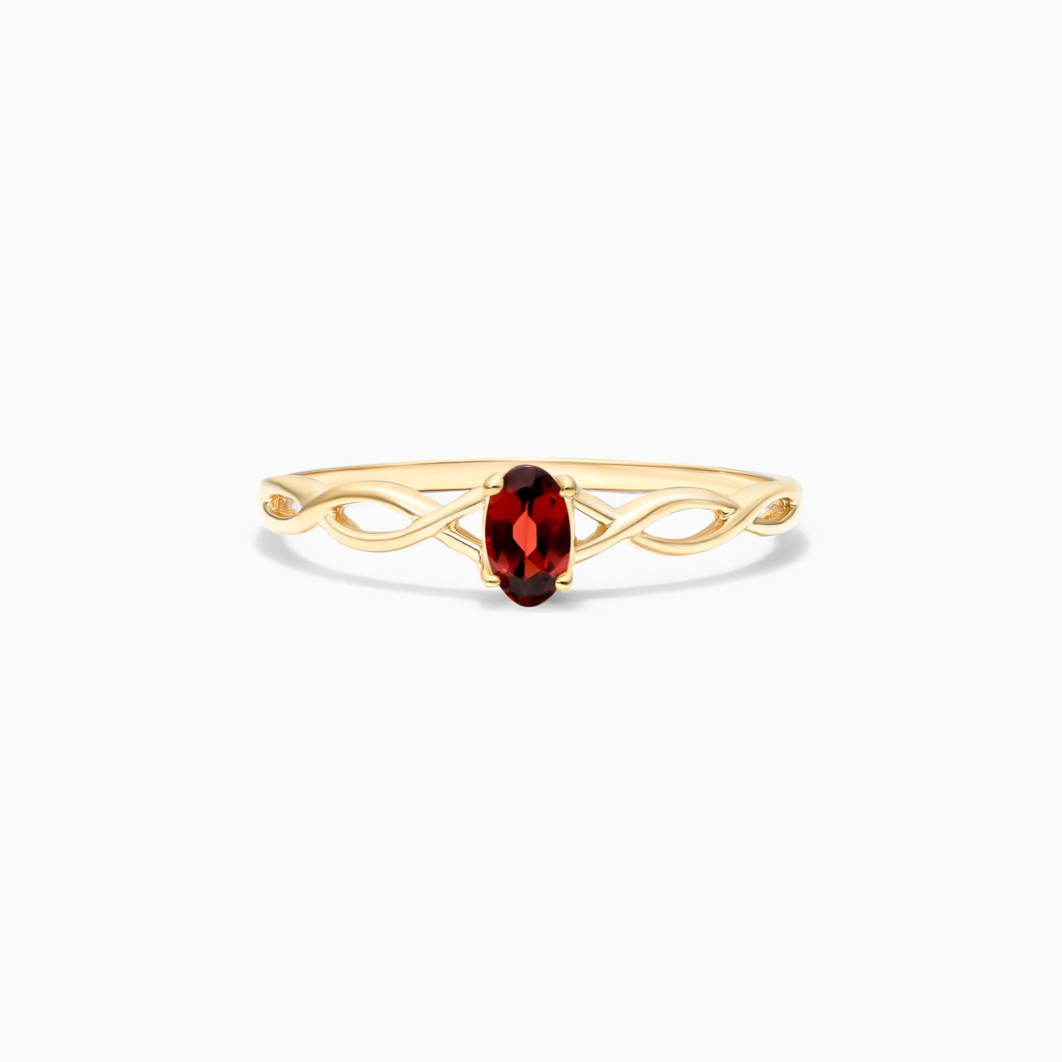 Anel De Ouro 18k Pedra Preciosa Granada Solitario de Luxo | New | anel-de-noivado, Anéis, noivado, rubi, yellow | AUREA FINE JEWELRY