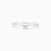 Anel De Ouro 18k Pedra Preciosa Agua-Marinha Solitario de Luxo | New | agua-marinha, anel-de-noivado, Anéis, noivado, white | AUREA FINE JEWELRY