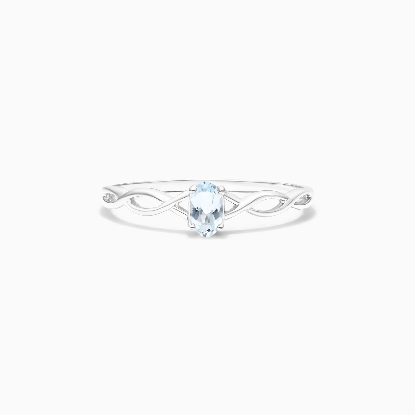 Anel De Ouro 18k Pedra Preciosa Agua-Marinha Solitario de Luxo | New | agua-marinha, anel-de-noivado, Anéis, noivado, white | AUREA FINE JEWELRY