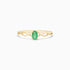 Anel De Ouro 18k Pedra Preciosa Esmeralda Solitario de Luxo | New | anel-de-noivado, Anéis, Esmeralda, noivado, yellow | AUREA FINE JEWELRY