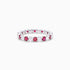 Anel Eternidade De Ouro 18k C/ Diamantes Brilhantes e Rubi | New | Aparadores, diamante, rubi, white | AUREA FINE JEWELRY