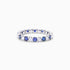 Anel Eternidade De Ouro 18k C/ Diamantes Brilhantes e Safira Azul | New | Aparadores, diamante, Safira, white | AUREA FINE JEWELRY