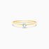 Anel De Ouro 18k Petite Agua-Marinha Solitario Delicado Luxo | New | agua-marinha, anel-de-noivado, Anéis, noivado, SIMUL, yellow | AUREA FINE JEWELRY