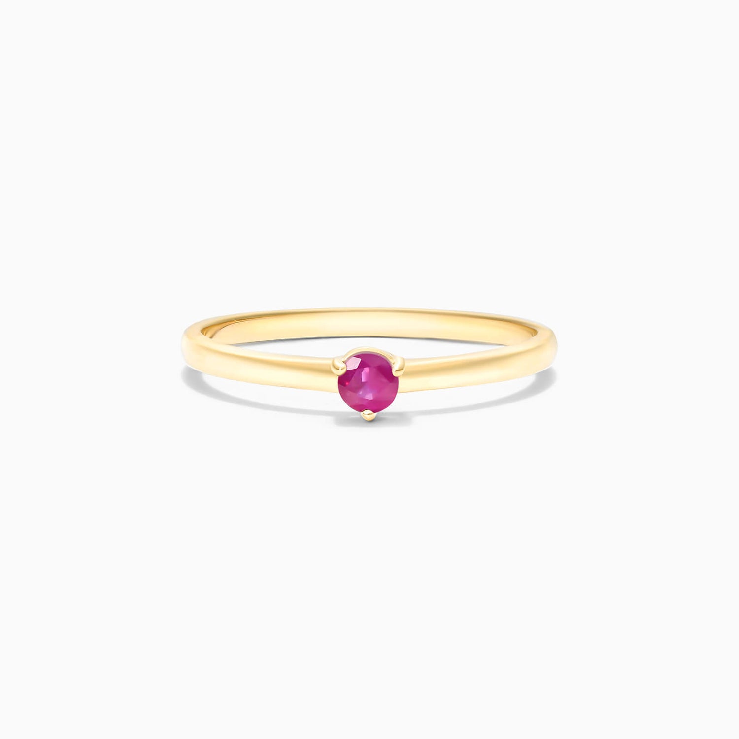 Anel De Ouro 18k Petite Rubi Solitario Delicado Luxo | New | anel-de-noivado, Anéis, noivado, rubi, yellow | AUREA FINE JEWELRY