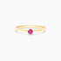 Anel De Ouro 18k Petite Rubi Solitario Delicado Luxo | New | anel-de-noivado, Anéis, noivado, rubi, yellow | AUREA FINE JEWELRY