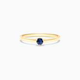 Anel De Ouro 18k Petite Safira Azul Solitario Delicado Luxo | New | anel-de-noivado, Anéis, noivado, Safira, yellow | AUREA FINE JEWELRY