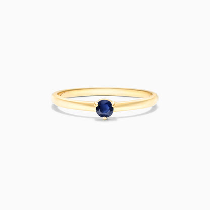 Anel De Ouro 18k Petite Safira Azul Solitario Delicado Luxo | New | anel-de-noivado, Anéis, noivado, Safira, yellow | AUREA FINE JEWELRY