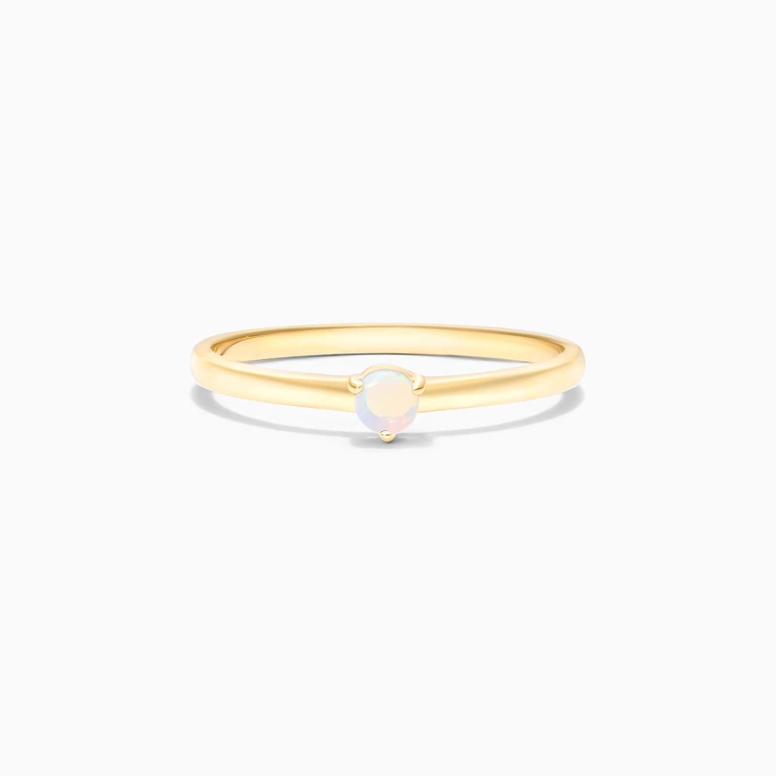 Anel De Ouro 18k Petite Opala Solitario Delicado Luxo | New | anel-de-noivado, Anéis, noivado, Opala, yellow | AUREA FINE JEWELRY