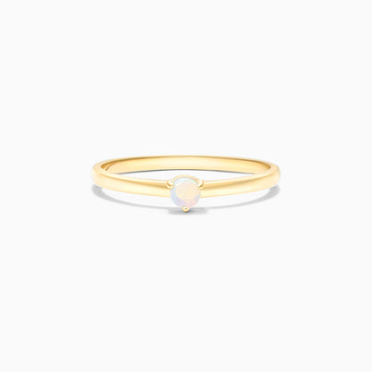 Anel De Ouro 18k Petite Opala Solitario Delicado Luxo | New | anel-de-noivado, Anéis, noivado, Opala, yellow | AUREA FINE JEWELRY