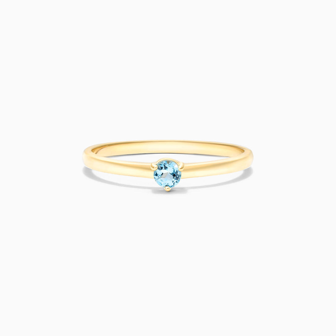 Anel De Ouro 18k Petite Topazio Azul Solitario Delicado Luxo | New | anel-de-noivado, Anéis, noivado, Topazio, yellow | AUREA FINE JEWELRY