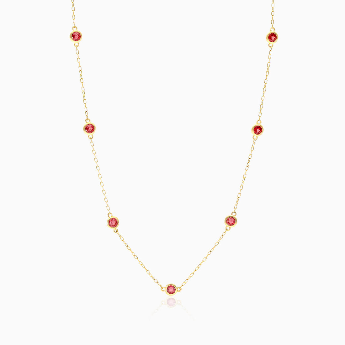 Corrente de Ouro Feminina 18k C/ Rubi Coleçao Scarlat | New | Celestial diamonds, Colares, rubi, yellow | AUREA FINE JEWELRY