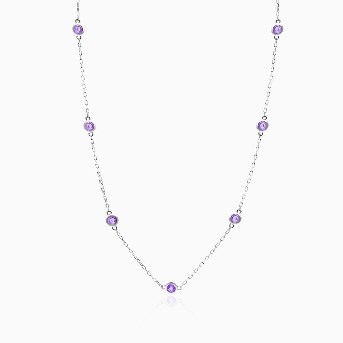 Corrente de Ouro Feminina 18k C/ Ametista Coleçao Scarlat | New | Ametista, Celestial diamonds, Colares, white | AUREA FINE JEWELRY