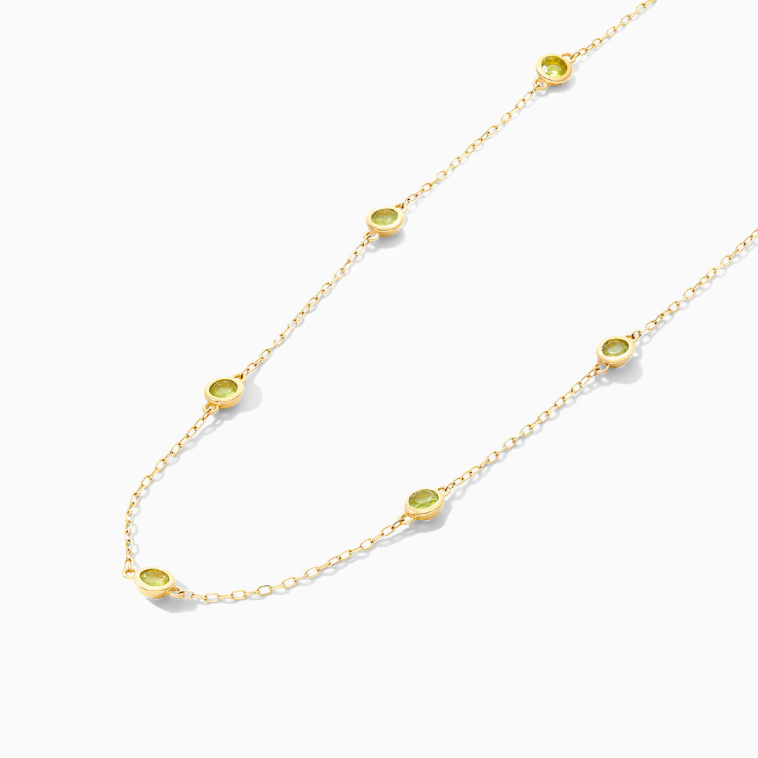Corrente de Ouro Feminina 18k C/ Periodoto Coleçao Scarlat