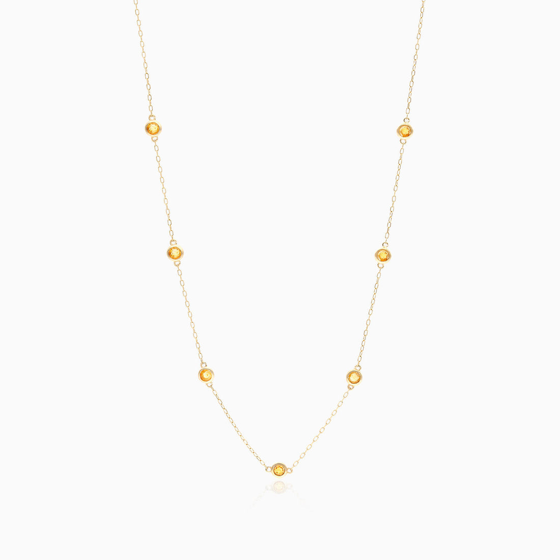 Corrente de Ouro Feminina 18k C/ Citrino Coleçao Scarlat | New | Celestial diamonds, citrino, Colares, yellow | AUREA FINE JEWELRY