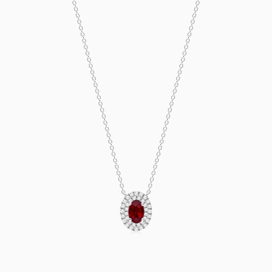 Corrente feminina em Ouro 18k diamantes e Rubi Luxo