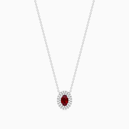 Corrente feminina em Ouro 18k diamantes e Rubi Luxo