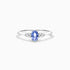 Anel De Ouro 18k Elsa  C/ Safira Azul Solitario e Diamantes | New | anel-de-noivado, Anéis, diamante, noivado, Safira, white | AUREA FINE JEWELRY
