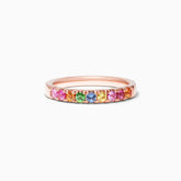 Anel de Safira Coloridas em Ouro 18k Arco - Iris de Luxo | New | Aparadores, rubi, Safira | AUREA FINE JEWELRY