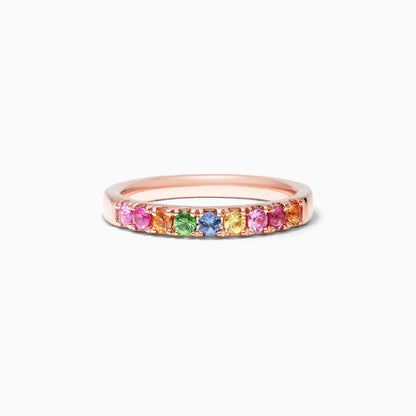 Anel de Safira Coloridas em Ouro 18k Arco - Iris de Luxo | New | Aparadores, rubi, Safira | AUREA FINE JEWELRY