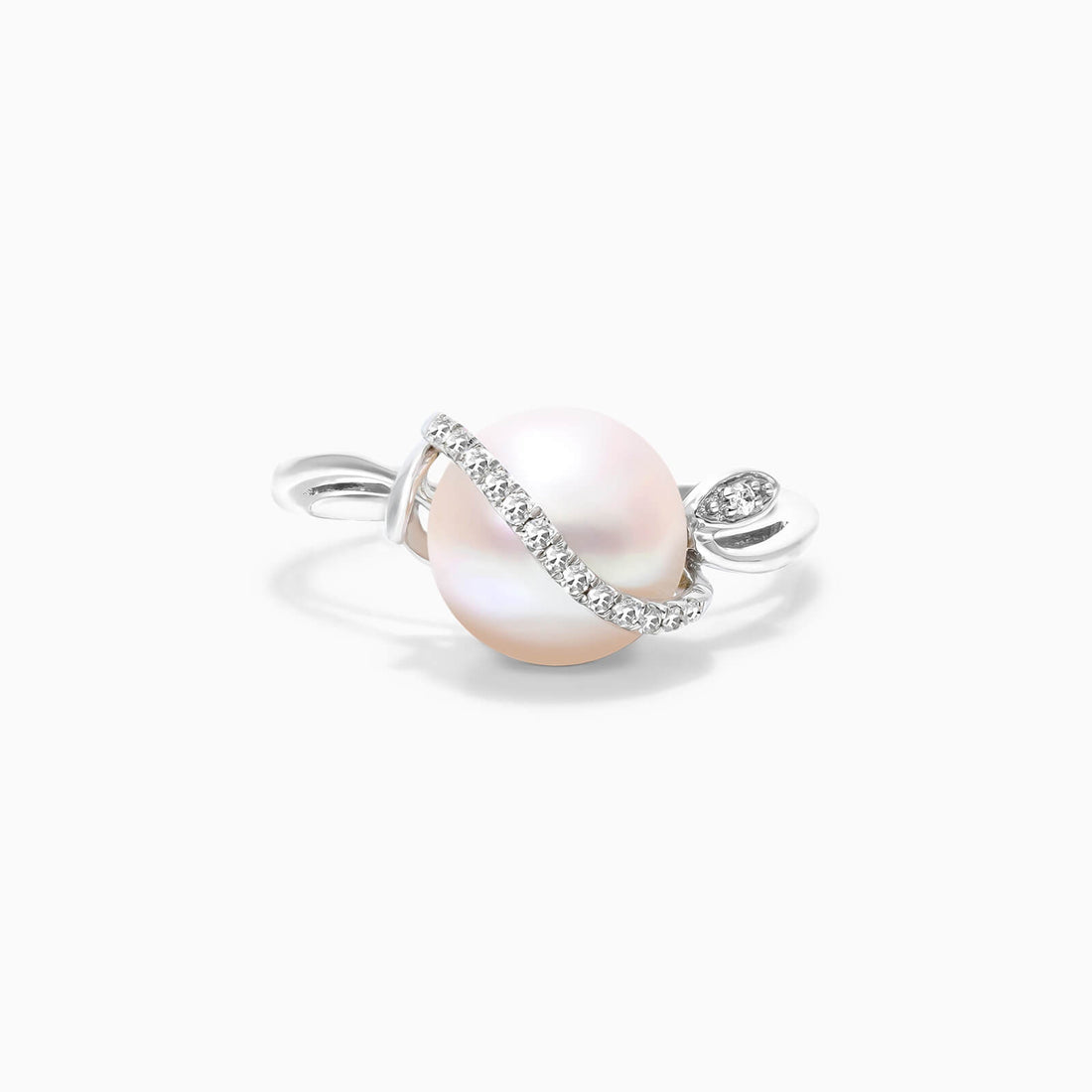 Anel De Perola C/ Diamantes Brilhantes em Ouro 18k Delicado Luxo | New | Anéis, diamante, perola, white | AUREA FINE JEWELRY