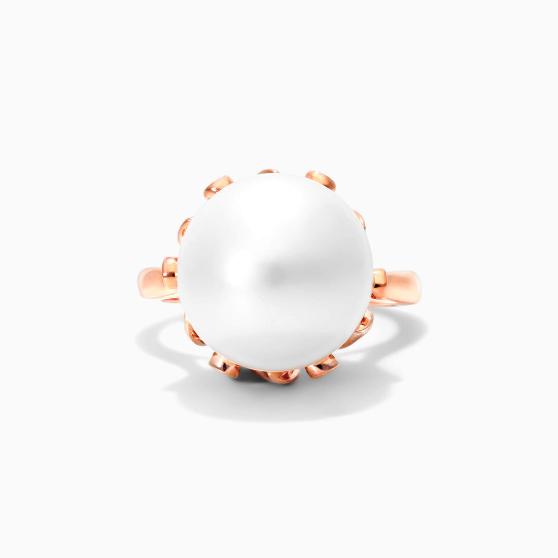 Anel De Ouro 18k Perola Solitaria e Diamantes De Princesa | New | Anéis, diamante, perola, pink, yellow | AUREA FINE JEWELRY