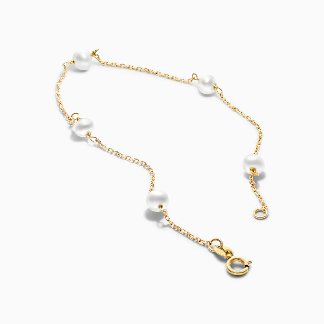 Pulseira Feminina de ouro pérolas bracelete